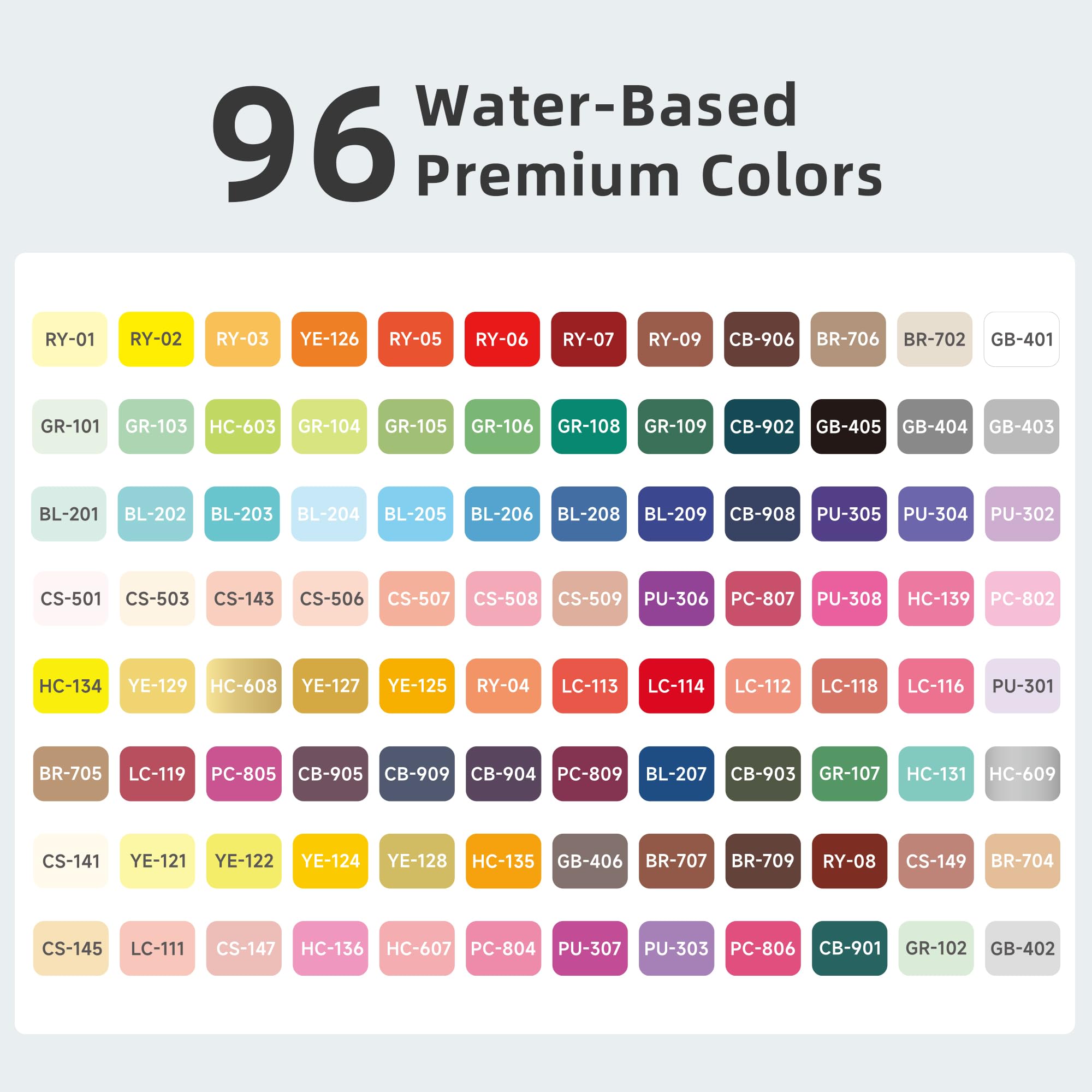 Amazon.co.jp: languo 96色 アクリルペイントマーカー ソフトブラシ